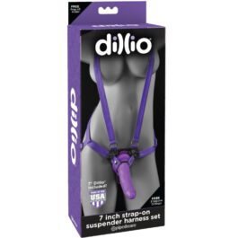 DILLIO – 7 ZOLL STRAP-ON SUSPENDER HARNESS SET