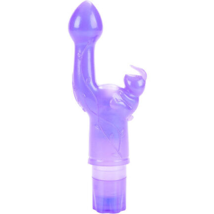 Es hat einen flexiblen oberen flexiblen Kopf und unten einen Vibrator in Form eines Hasen