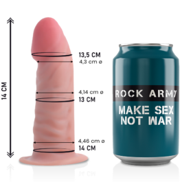 Der Dual Density Tiger ist ein angenehmer und realistischer Dildo aus der Rock Army-Kollektion