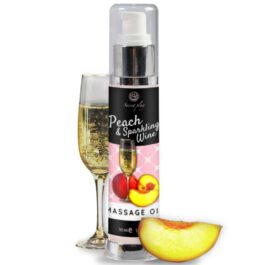 SECRETPLAY – PFIRSICH- UND SEKT-MASSAGEÖL 50 ML