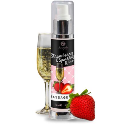 Das Massageöl ?Strawberry & Sparkling Wine? hat eine subtile und gleitfähige Textur