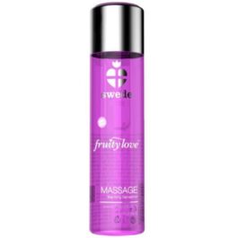 SWEDE – FRUITY LOVE MASSAGEÖL MIT WÄRMENDEM EFFEKT, ROSA HIMBEERE UND RHABARBER 60 ML