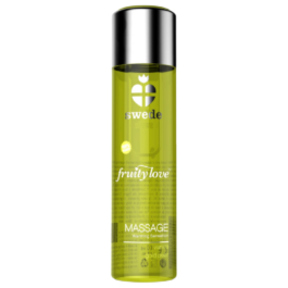 SWEDE – FRUITY LOVE MASSAGEÖL MIT WÄRMENDEM EFFEKT VANILLE UND GOLDBIRNE 120 ML