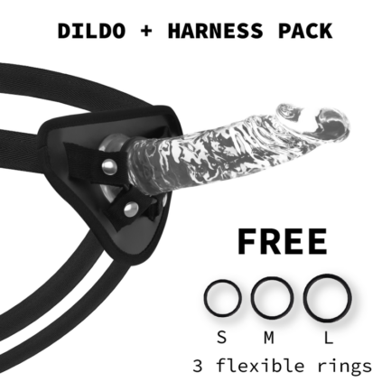 PACKUNG HARNESS + DILDO Ganz klar der beste Penis! X Ray Clear ist ein wahres Lusterlebnis mit einer speziell entwickelten Formel