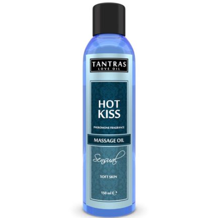Tantras Liebesöl Hot Kiss ist ein duftendes Massageöl mit Pheromonduft. Die exklusive Formulierung auf Basis sehr wertvoller Öle vereint die sinnlichen und aufregenden Eigenschaften seltener ätherischer Extrakte
