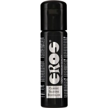 deutsche Fertigung mit jahrelanger Erfahrung erzielt ein Ergebnis auf sehr hohem Niveau. 100 % hohe Qualität. Kennen Sie schon das Gleitmittel Classic Silicone Bodyglide von Eros? Seine einzigartige Formel garantiert pures Gleitvergnügen und extrem langanhaltende Gleitfähigkeit in intimen Beziehungen ohne auszutrocknen. Mit seiner wirksamen Formel aus 100 % Silikon. Eros hilft Ihnen