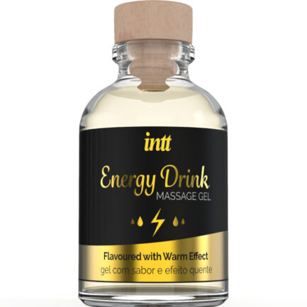 INTT Massage Gel Energy Drink ist ein Massagegel mit dem Aroma und Geschmack eines lebendigen Energy-Drinks