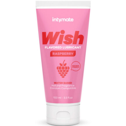 Intymate Wish Raspberry ist ein Gleitgel auf Wasserbasis mit Himbeergeschmack