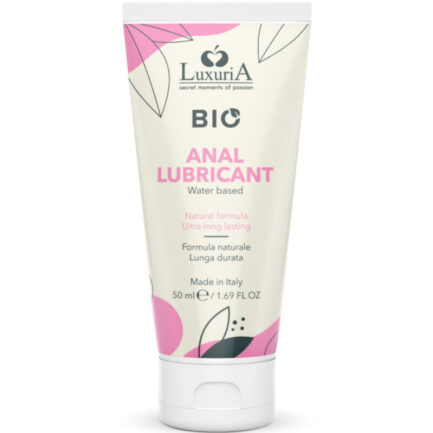 Luxuria BIO Anal Lubricant ist ein völlig ökologisches Gleitgel auf Wasserbasis