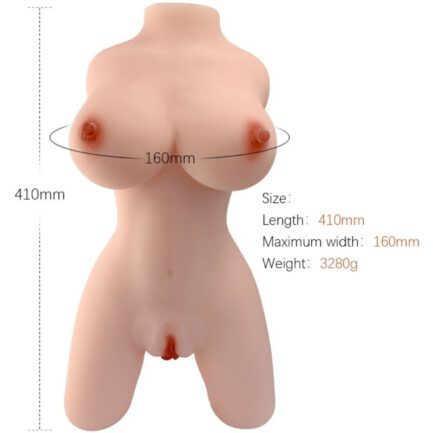 Bringen Sie mit der lebensgroßen aufblasbaren Puppe mit weiblichem Torso der renommierten Marke Armony eine neue Dimension des Vergnügens und der Gesellschaft in Ihr Leben. Diese Puppe wurde für diejenigen entwickelt