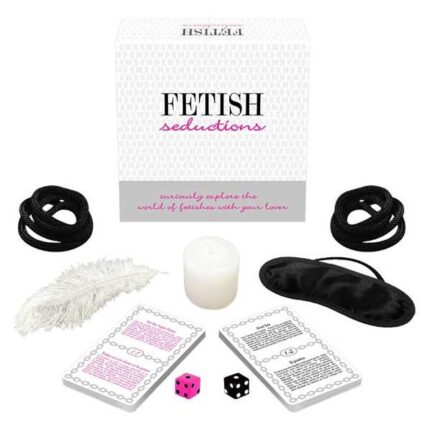 Fußfetisch oder Heißwachsspielen experimentieren? Finde es heraus!Entdecken Sie mit diesem Kit sicher die neugierige Welt der Fetische. Spielen Sie als Spiel oder verwenden Sie einfach eine Karte für jedes Abenteuer.